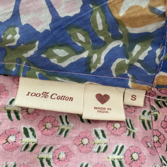 Alix of Bohemia Printed L/S Top with Lace up Back, size Small - Picture 8 of 15